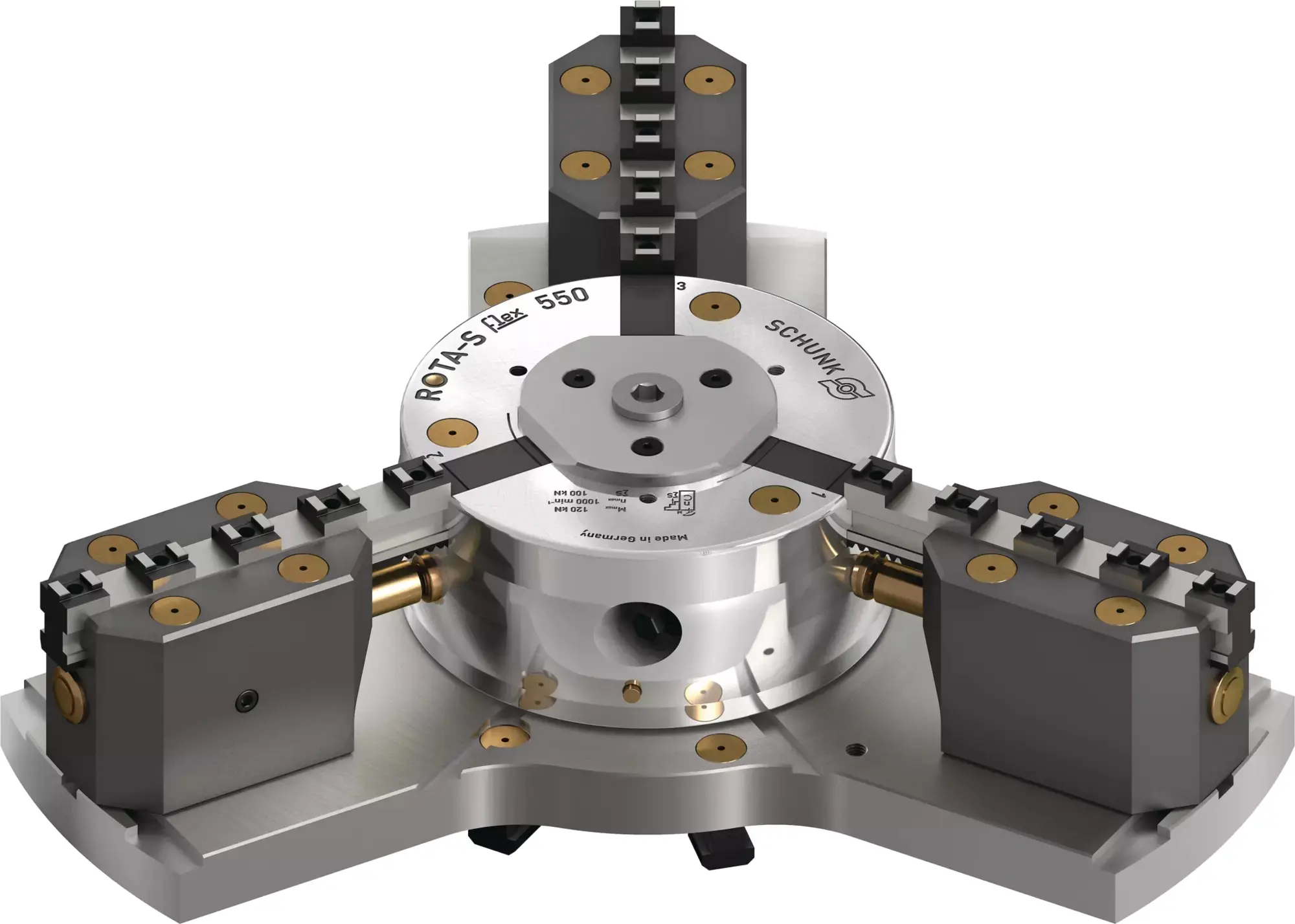 Produktfoto 1 von SCHUNK ROTA-S flex 550, Gewichtoptimiertes 3-Backen Handspannfutter