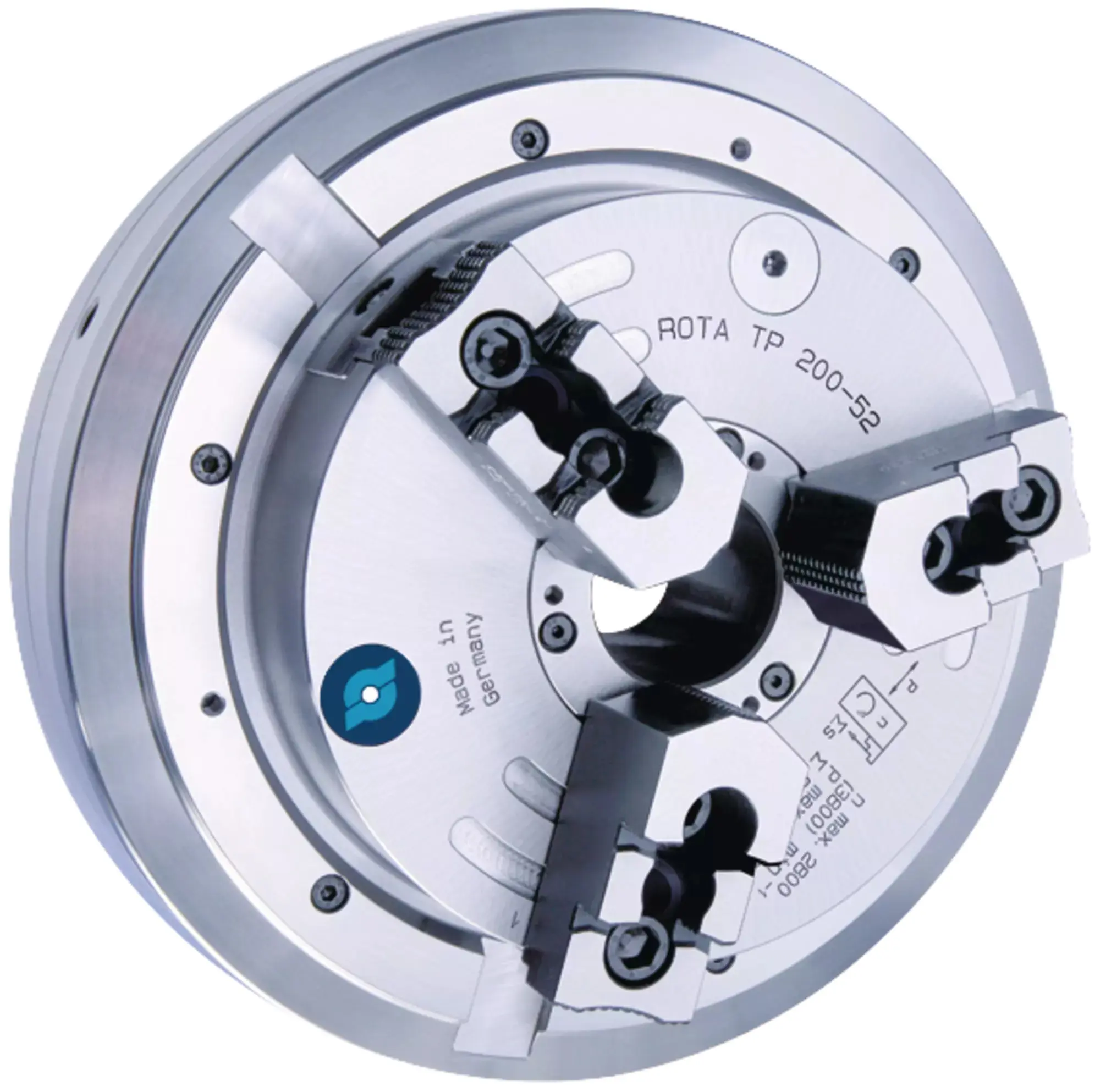 SCHUNK ROTA TP 125-26 Z120-SV90°, Pneumatische 3-Backen Kraftspannfutter