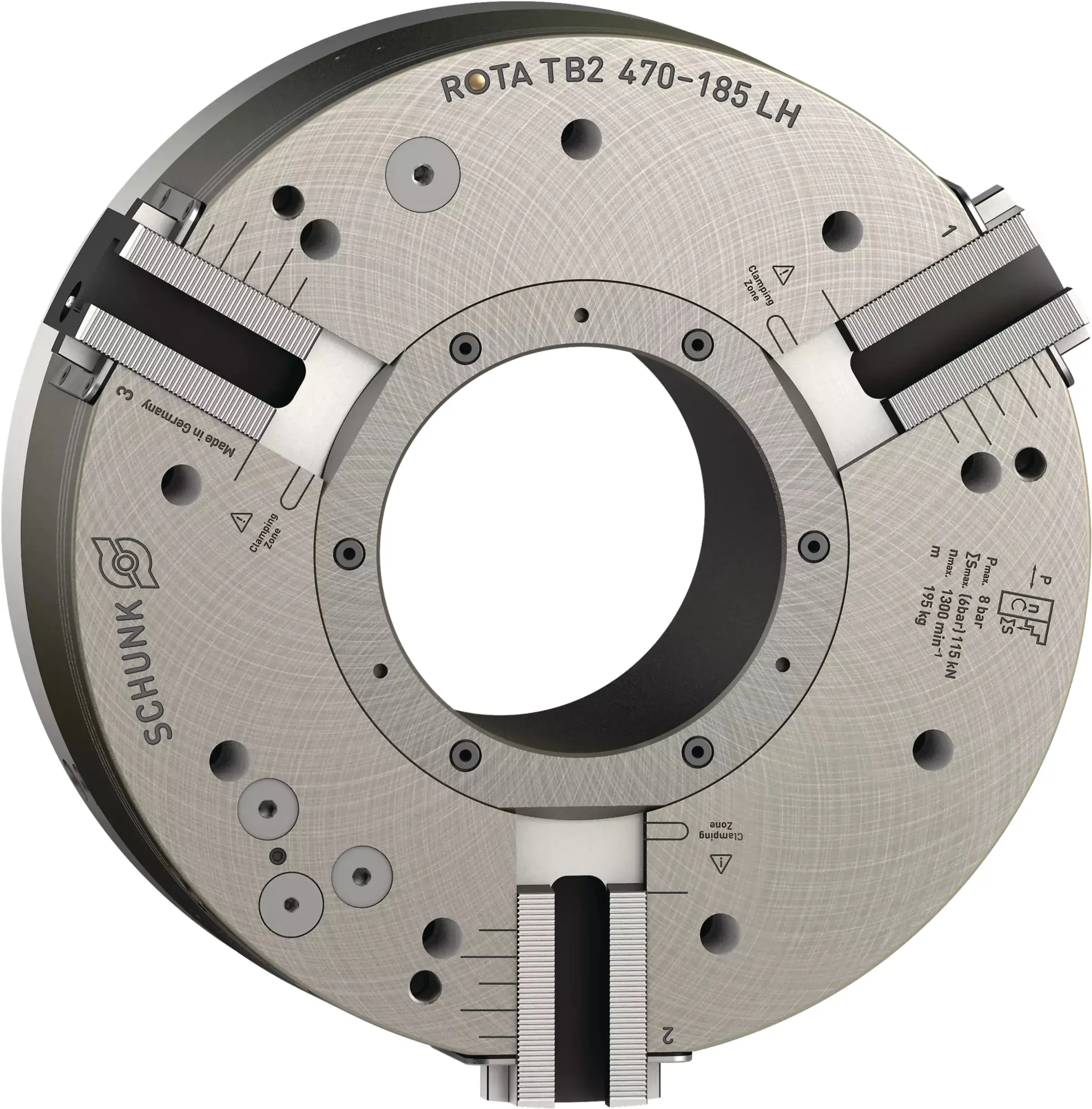 Produktfoto 1 von SCHUNK ROTA TB2 470-185 LH Z310-SV90°, Kraftspannfutter