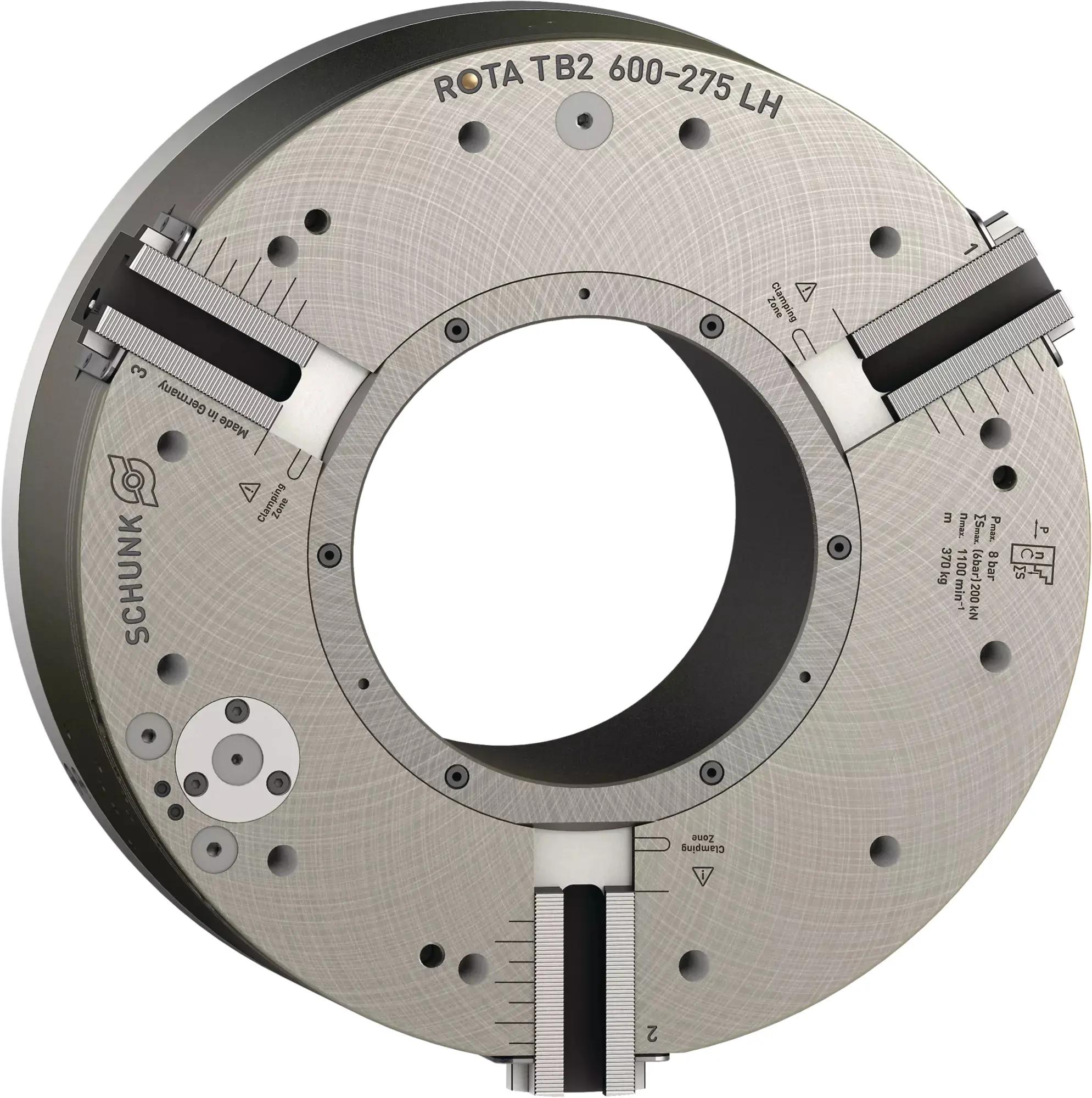 Produktfoto 1 von SCHUNK ROTA TB2 600-275 LH Z450-SV90°, Kraftspannfutter