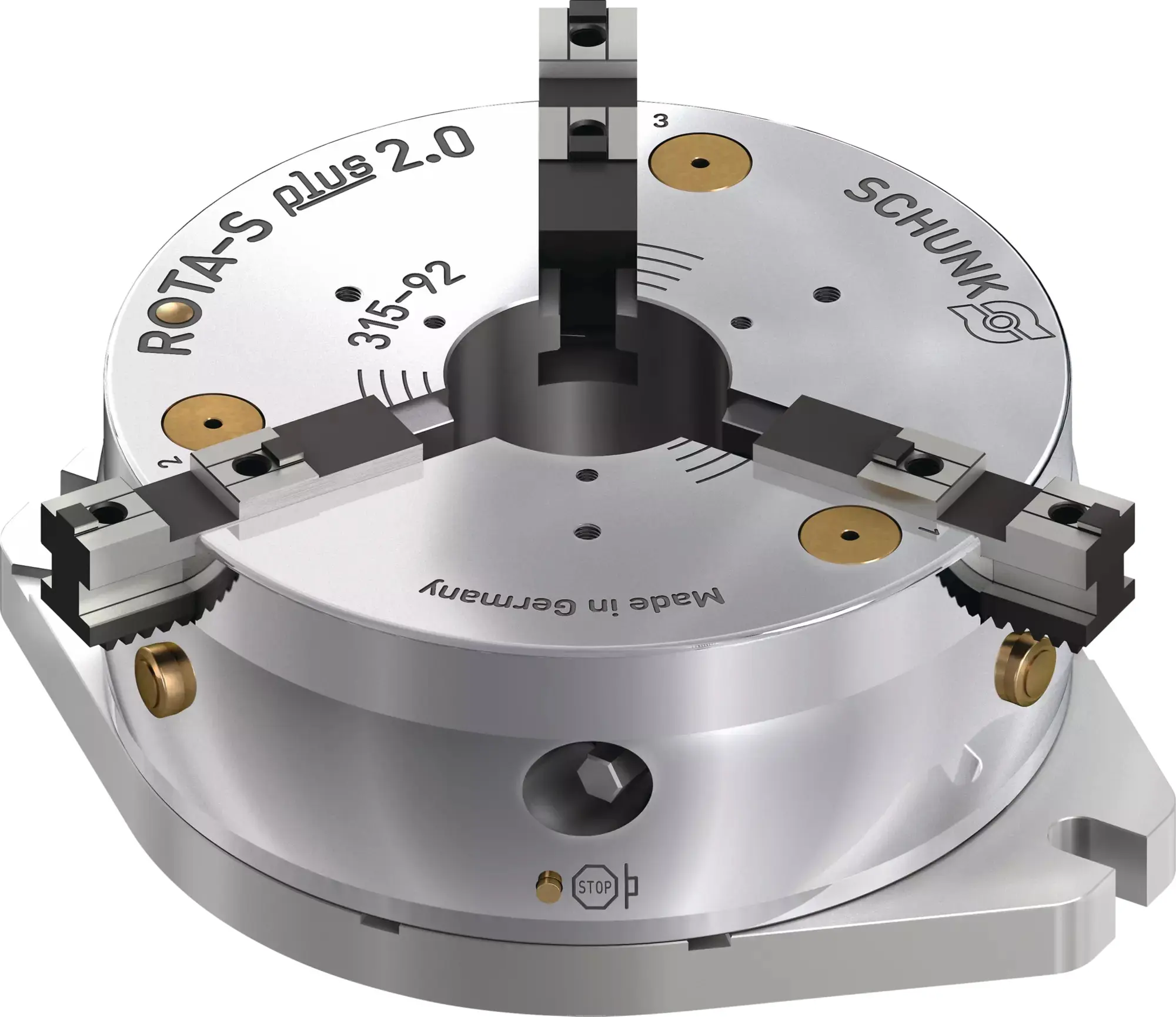 Produktfoto 1 von SCHUNK ROTA-S plus 2.0 315 K-SFG, Stationäre 3-Backenfutter, manuell betätigt