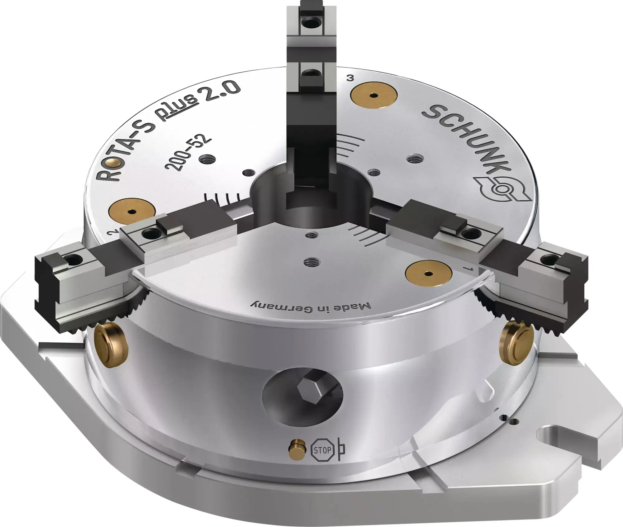 Produktfoto 1 von SCHUNK ROTA-S plus 2.0 200 K-SFG, Stationäre 3-Backenfutter, manuell betätigt