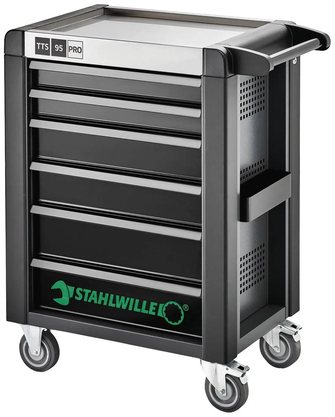 Stahlwille 81200160, Werkstattwagen Herstellerfarbe: Anthrazit, Schwarz