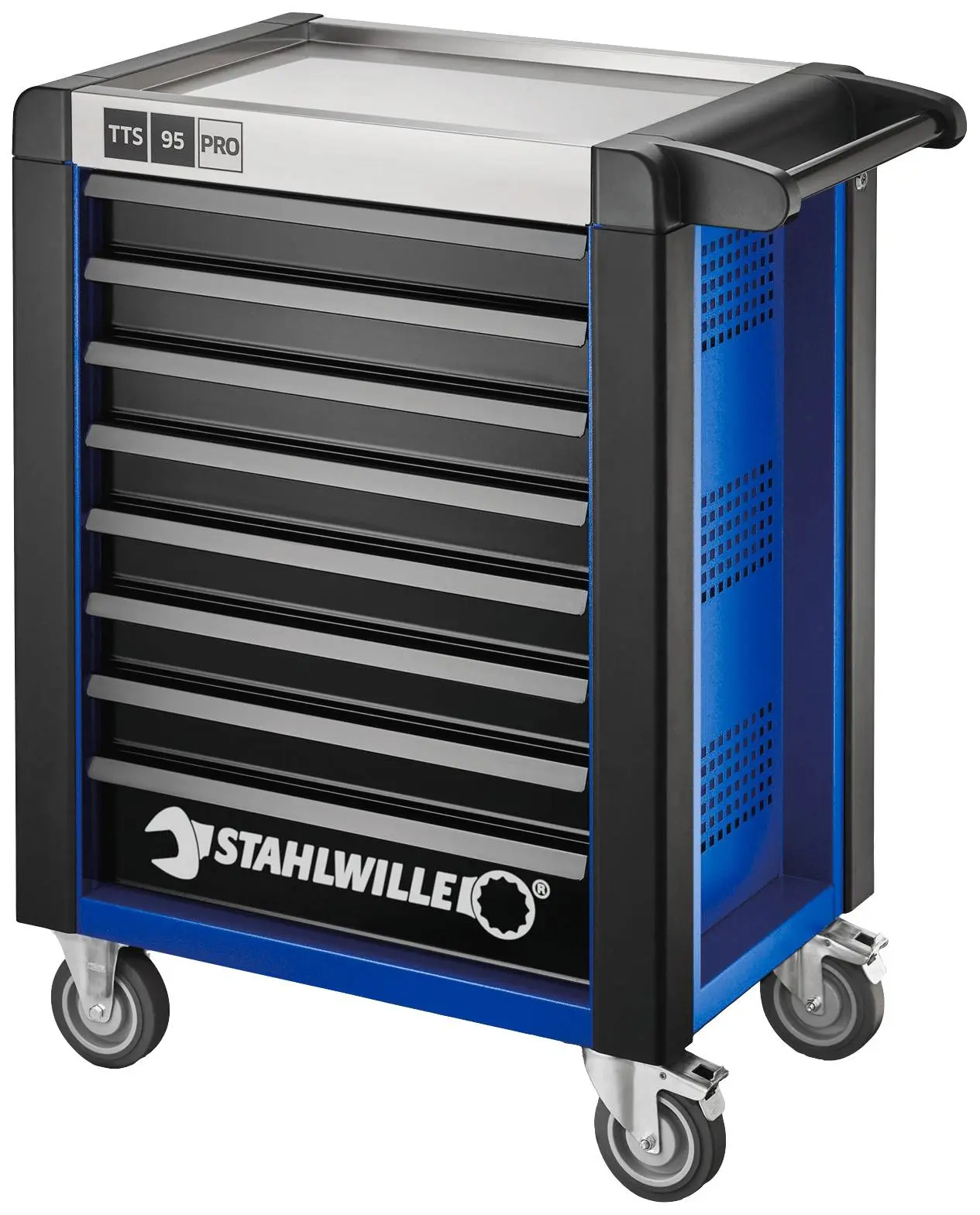 Produktfoto 1 von Stahlwille 81200167, Werkstattwagen Herstellerfarbe: Blau, Schwarz
