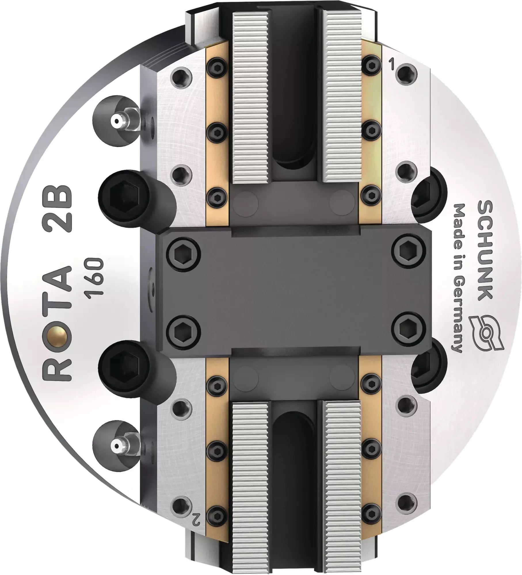 Produktfoto 1 von SCHUNK ROTA 2B 160 Z140-SV90°, Kraftspannfutter ohne Durchgangsbohrung