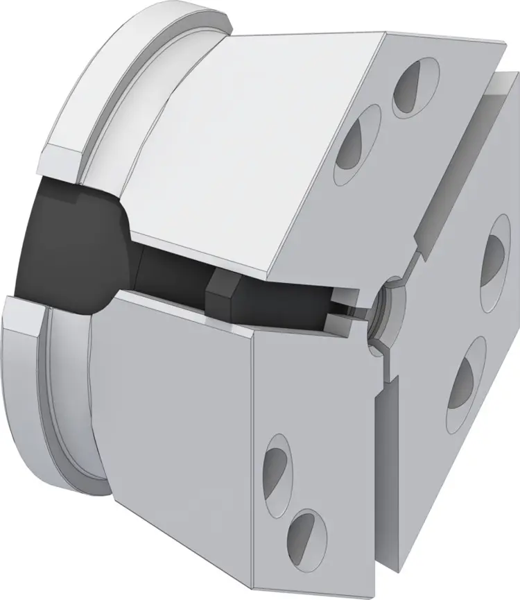 Produktfoto 1 von HAINBUCH 10014348, Spannkopf TOP 65 10,00 mm rd, TOP65R10,0