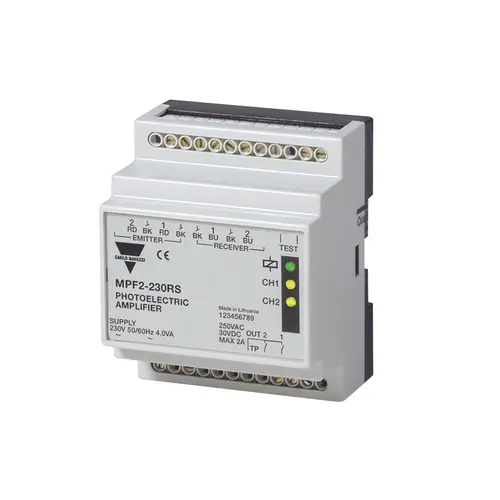 Produktfoto 1 von Carlo Gavazzi MPF2-230RS, PHOTO AMP 2CH 230VA TESTEN