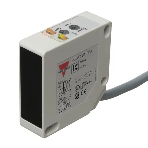 Produktfoto 1 von Carlo Gavazzi PC50CND10BA, PHOTO DR PL 1M DC NO+NC CAB