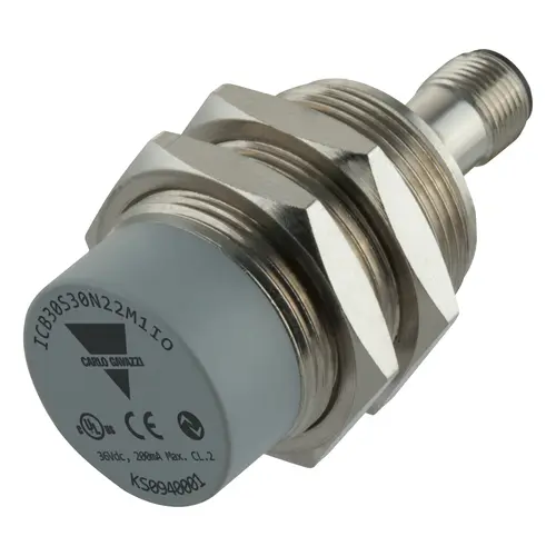 Produktfoto 1 von Carlo Gavazzi ICB30S30N22M1IO, IND PROX SENS. M30 STECKER KURZ IO-LINK