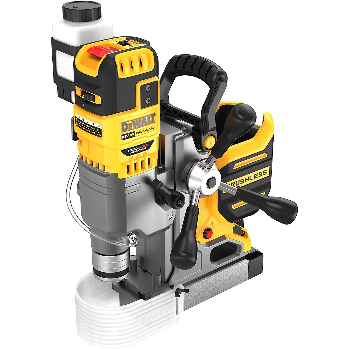 Produktfoto 1 von DeWalt DCD1623N-XJ, Akku 18V, 9900N Magnetkraft, Weldon & Bohrfutter, bis 50mm Ø
