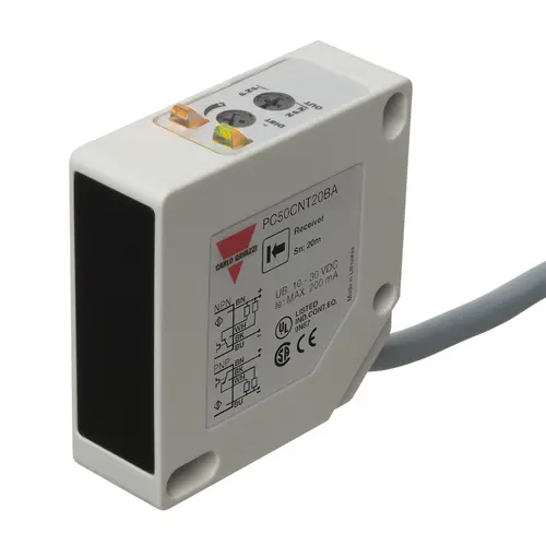 Produktfoto 1 von Carlo Gavazzi PC50CNT20BA, PHOTO TR PL 20M DC NO+NC CAB
