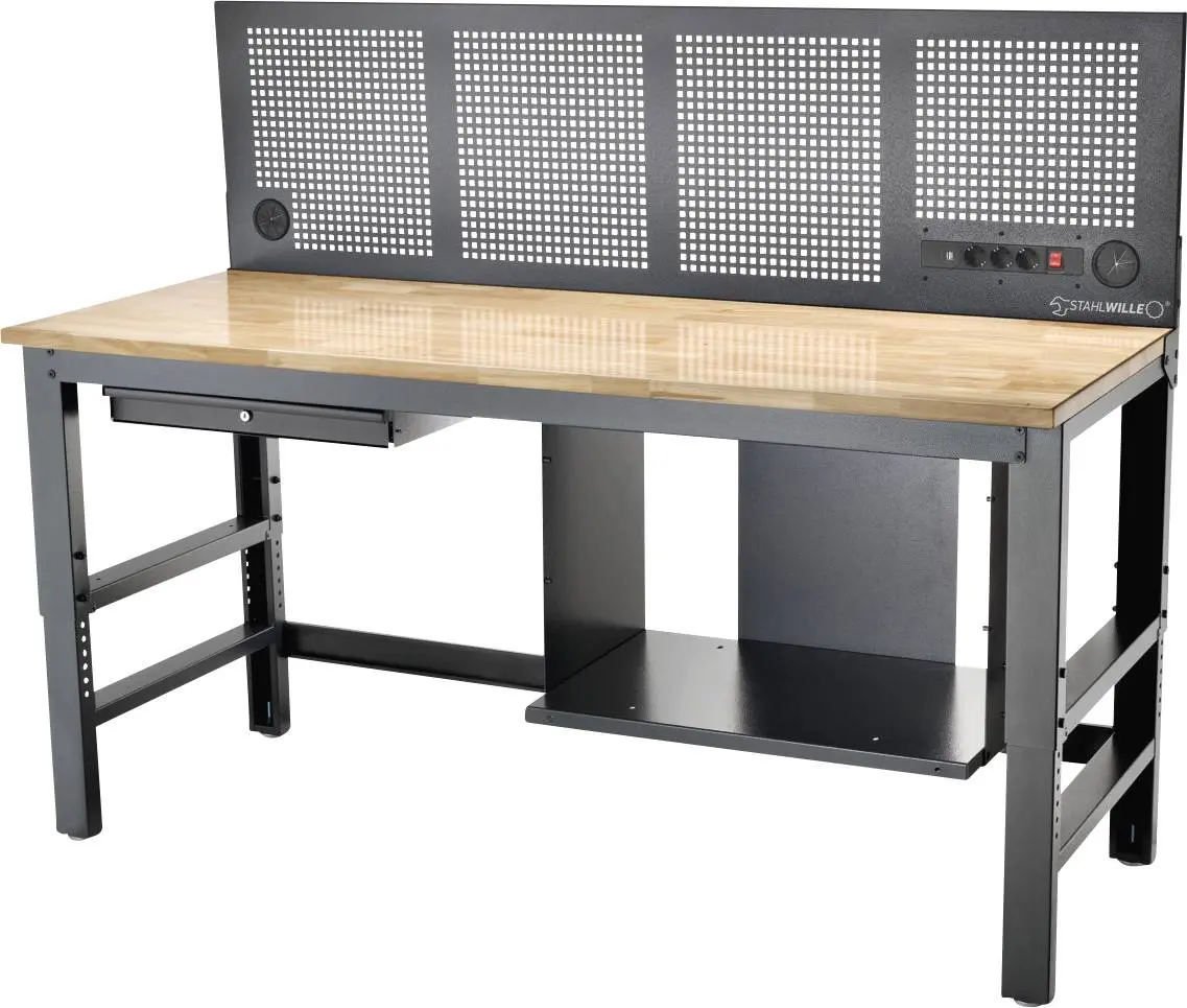 Produktfoto 1 von Stahlwille 85010630, Werkbank (B x T) 2000mm x 725mm