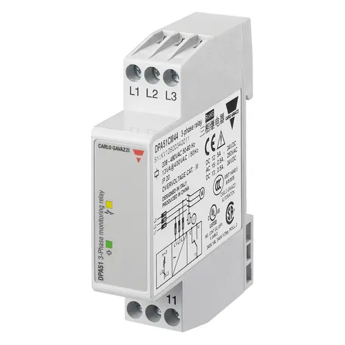 Produktfoto 1 von Carlo Gavazzi DPA51CM44, DPA51CM44 3-PHASEN-ÜBERWACHUNGSRELAIS REV.0