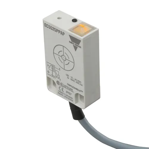 Produktfoto 1 von Carlo Gavazzi EC5525PPAP, CAP PROX FLATPK PNP NO+NC,CAB
