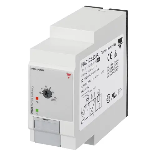 Produktfoto 1 von Carlo Gavazzi PIA01CB235A, 115-230 VAC STROM. Der Pegel liegt über 0,5–5 A AC/DC