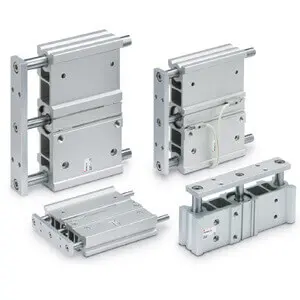 Produktfoto 1 von SMC MGPWM63TF-200, Kompaktzylinder mit Fürhung/Breite Ausführung