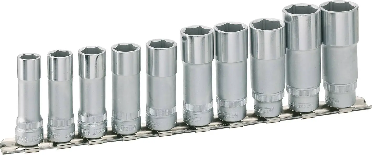 Produktfoto 1 von Hazet 880LG/10H, Steckschlüsseleinsatz-Set 3/8" (10 mm) 10teilig