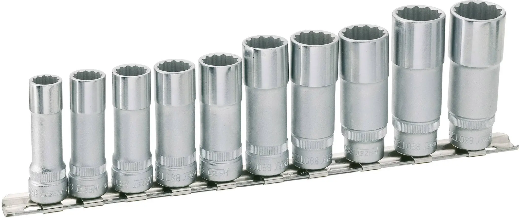 Produktfoto 1 von Hazet 880TZ/10H, Steckschlüsseleinsatz-Set 3/8" (10 mm) 10teilig