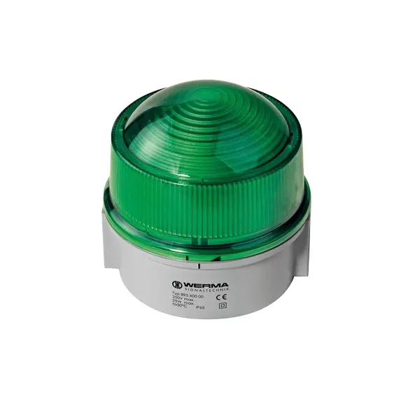 Produktfoto 1 von Werma 895.200.00, Dauerleuchte BWM 12-230VAC/DC GN