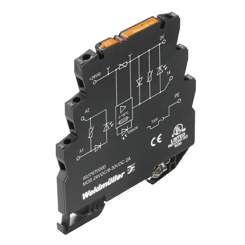 Produktfoto 1 von WEIDMÜLLER MOS 24VDC/8-30VDC 2A, MICROOPTO, Halbleiterrelais, P/n: 8937970000