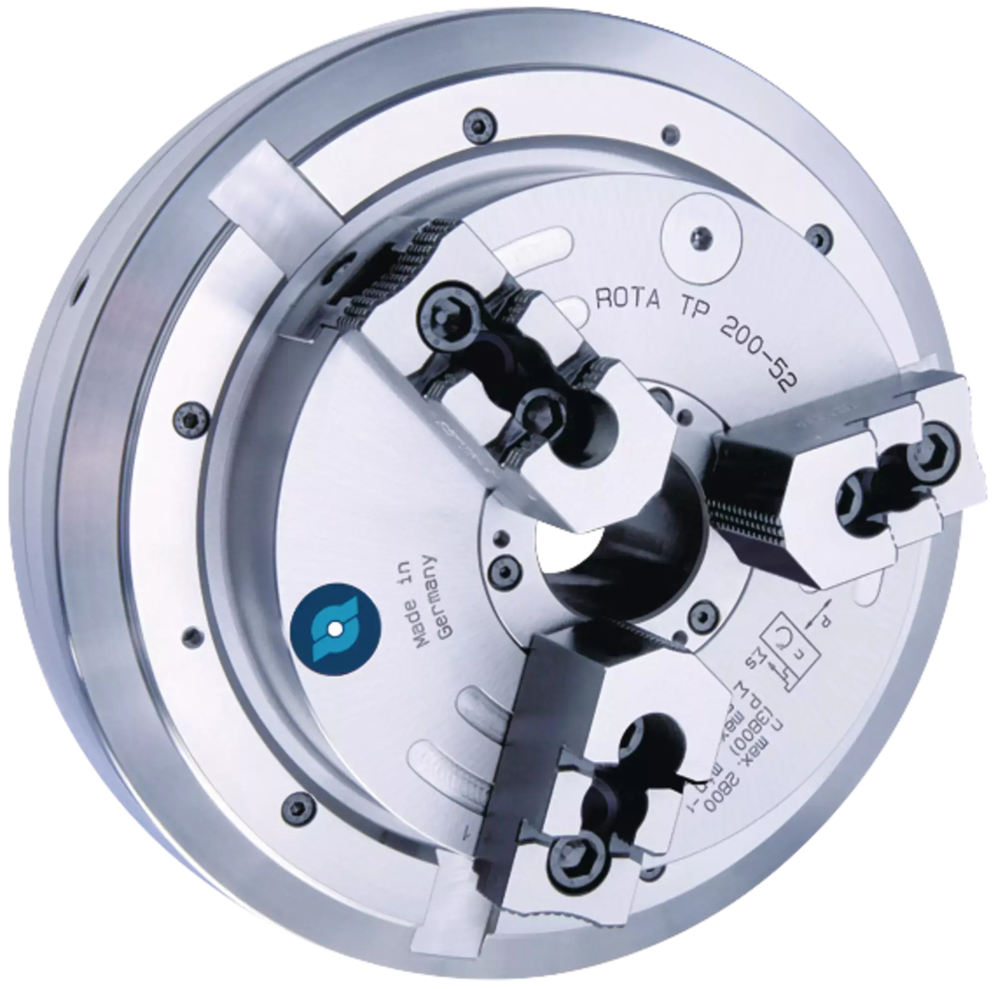 SCHUNK ROTA TP 125-26 Z120-SV90°, Pneumatische 3-Backen Kraftspannfutter