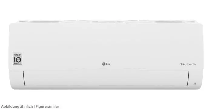 Produktfoto 1 von LG S12EC.NSJS, Wandgerät Dualcool, IR-FB 3,5 kW, Standard EC, WIFI, R32/R410A