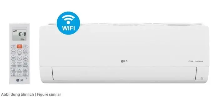 Produktfoto 1 von LG S12ET.NSJ, Wandgerät Dualcool, IR-FB 3,5 kW, Special ET, WIFI, R32/R410A