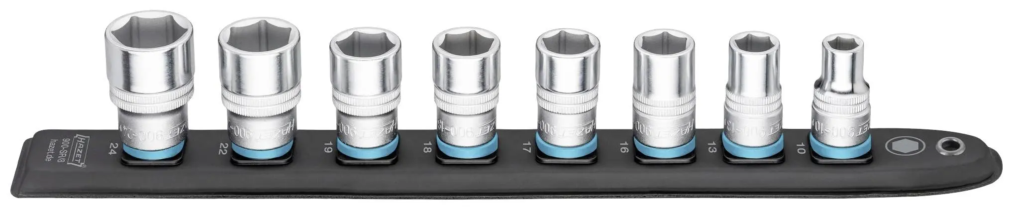 Produktfoto 1 von Hazet 900-SR/8, Steckleiste 8teilig Vierkant, 1/2" (12.5 mm)