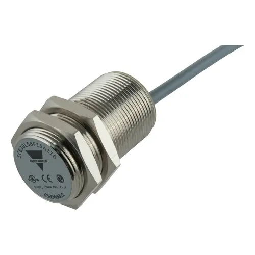 Produktfoto 1 von Carlo Gavazzi ICB30L50F15A2IO, IND PROX SENS. M30-KABEL LANG FLUSH IO-LINK