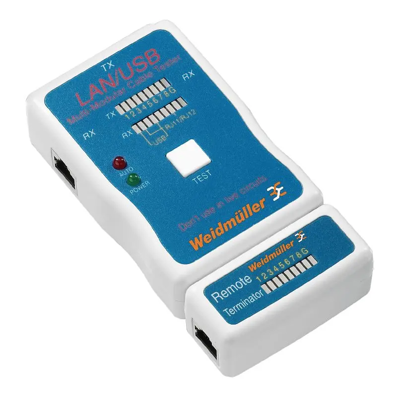 Produktfoto 1 von WEIDMÜLLER LAN USB TESTER, Test Werkzeuge, Durchgangstester für Datenkabel