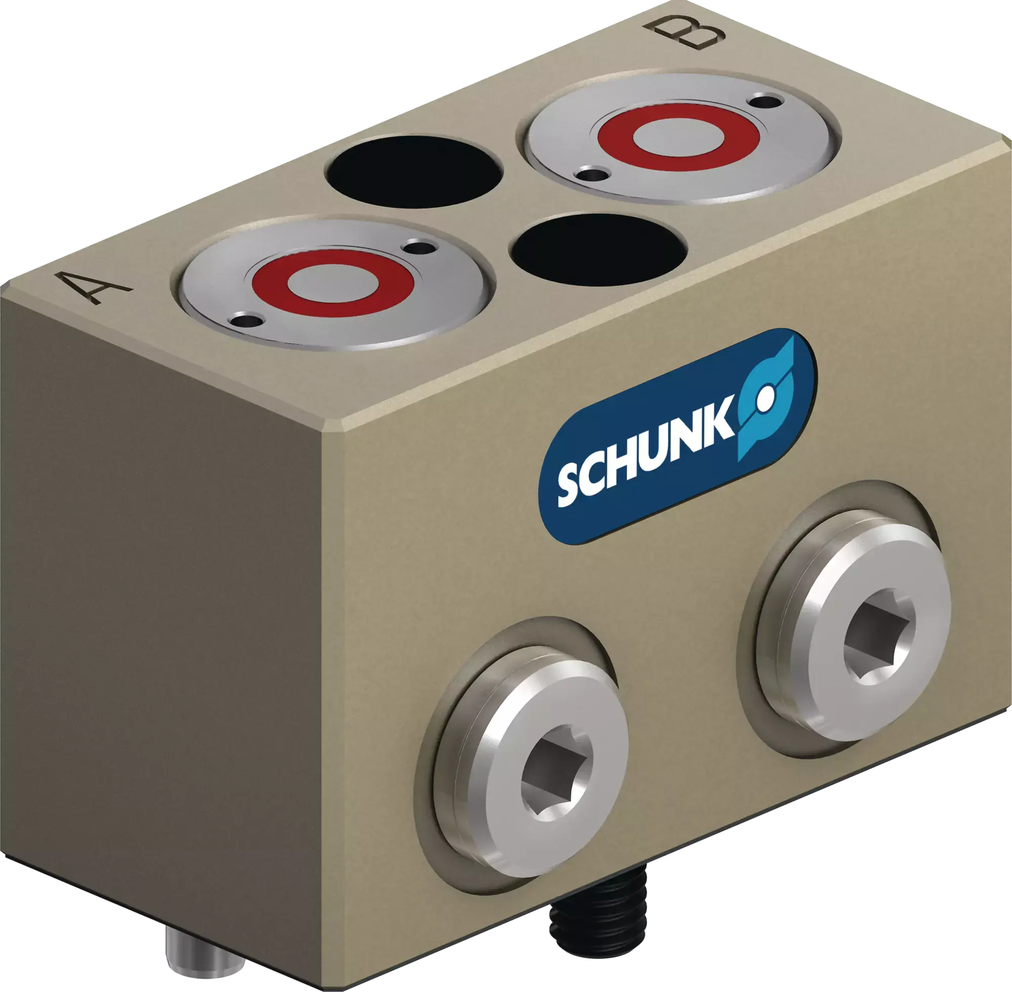Produktfoto 1 von SCHUNK MDN 3-2, Zubehör Nullpunktspannsysteme Standard, Medienübergabe