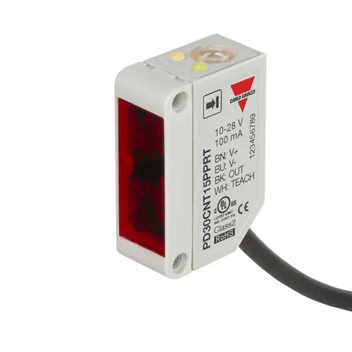 Produktfoto 1 von Carlo Gavazzi PD30CNT15PPRT, PHOTO TRI 15M PNP NO/NC RT, CAB