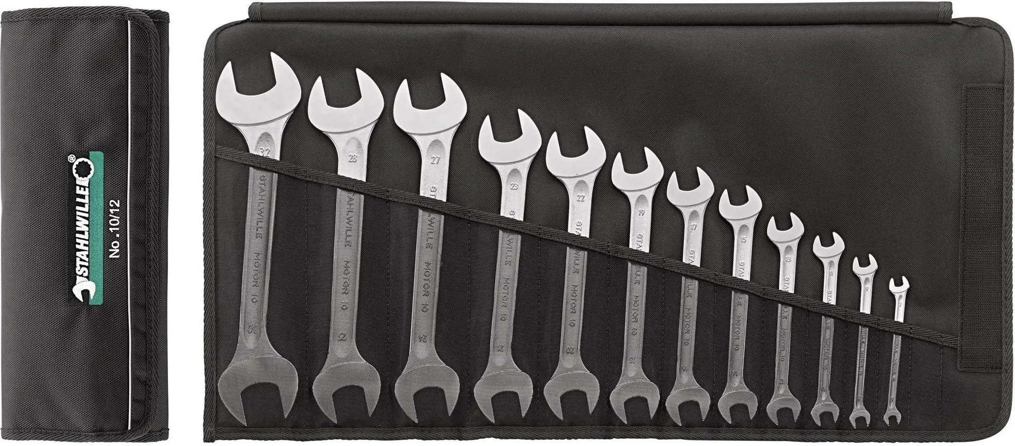 Produktfoto 1 von Stahlwille 96400307, 10/10 Doppel-Maulschlüssel-Satz 10teilig 6 - 32 mm