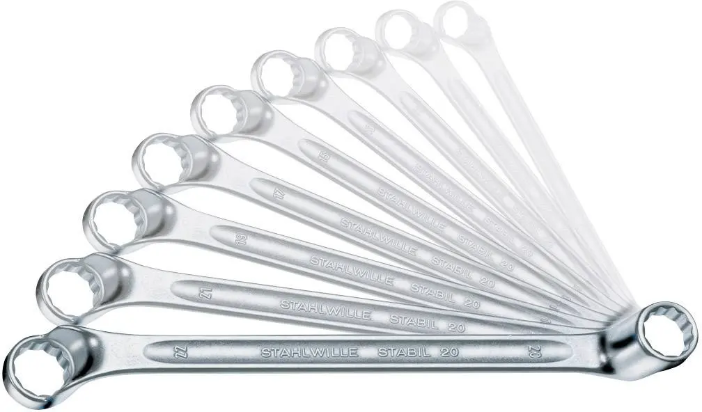 Produktfoto 1 von Stahlwille 96410406, 20/12 Doppel-Ringschlüssel-Satz Schlüsselweite 6 - 32 mm