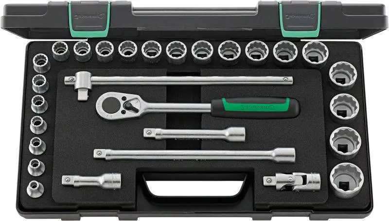 Produktfoto 1 von Stahlwille 96031407, 50/22/6 KN Steckschlüsselsatz 1/2" (12.5 mm)