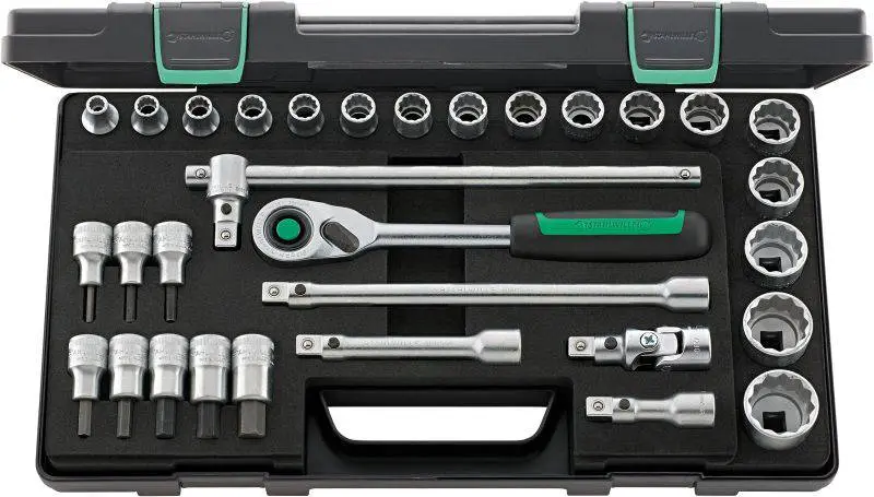 Produktfoto 1 von Stahlwille 96031440, 50/54/25/6QR KN Steckschlüsselsatz 1/2" (12.5 mm)