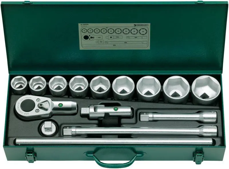 Produktfoto 1 von Stahlwille 96050103, 55/9/6 N Steckschlüsselsatz 3/4" (20 mm)
