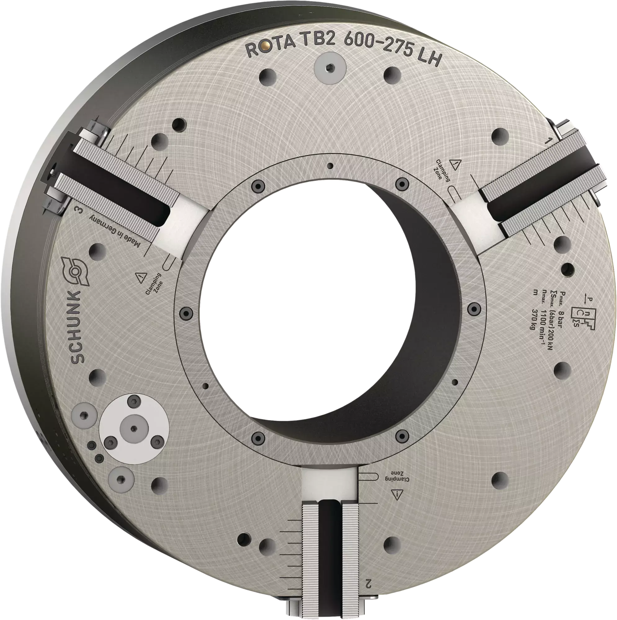 Produktfoto 1 von SCHUNK ROTA TB2 600-275 LH Z450-SV90°, Kraftspannfutter