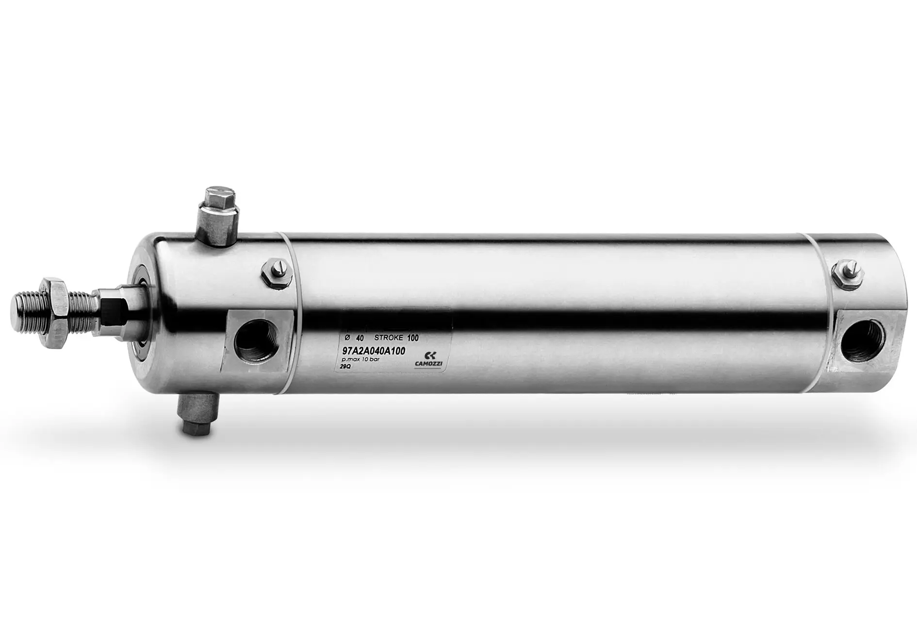 Produktfoto 1 von Camozzi 97A2A040A0100 Runder Stellantrieb, Edelstahl, Serie 97