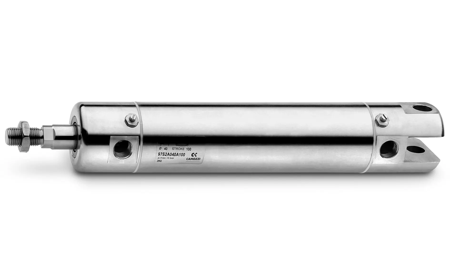 Produktfoto 1 von Camozzi 97F2A032A0025 Runder Stellantrieb, Edelstahl, Serie 97
