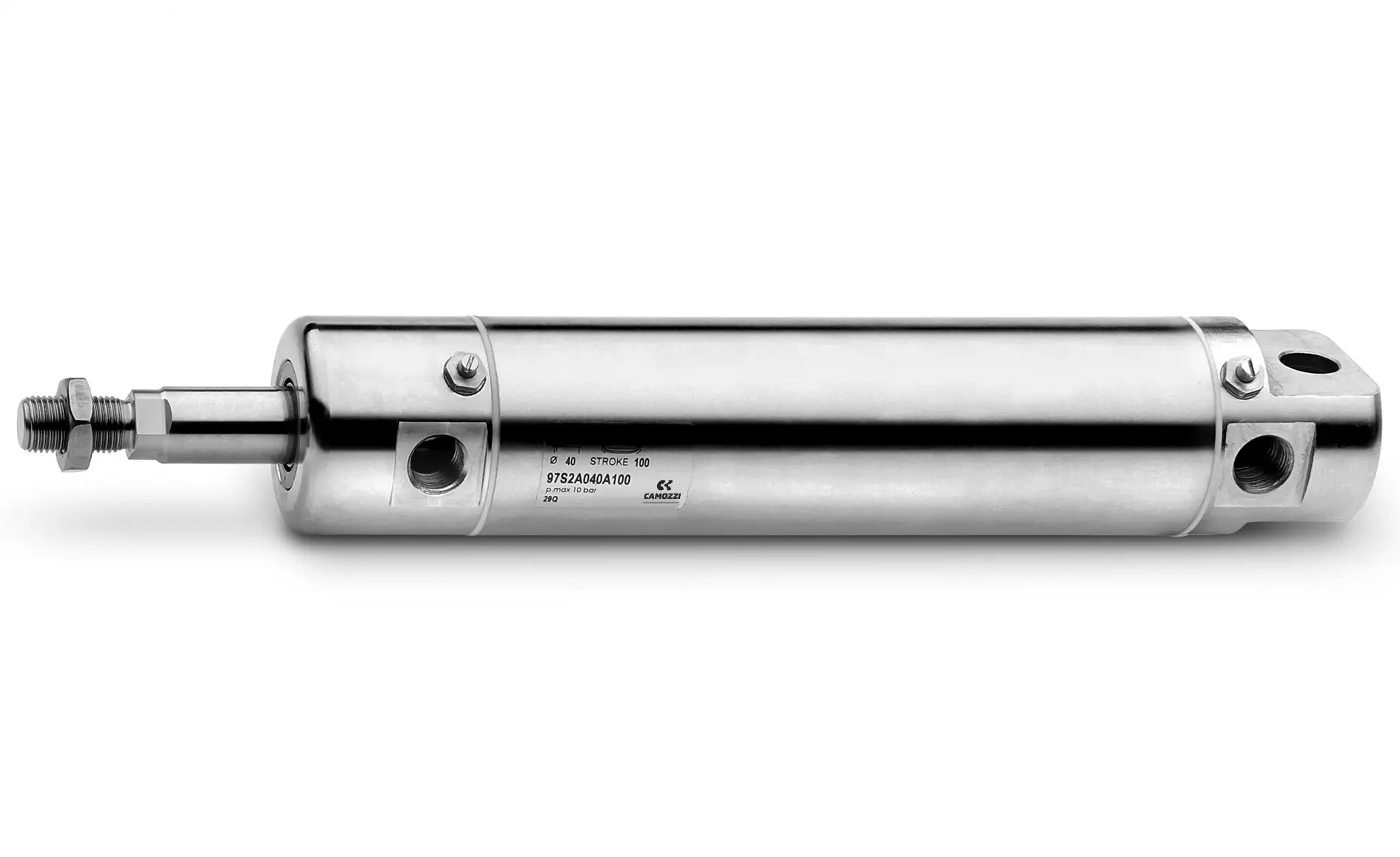 Camozzi 97M2A032A0500 Runder Stellantrieb, Edelstahl, Serie 97