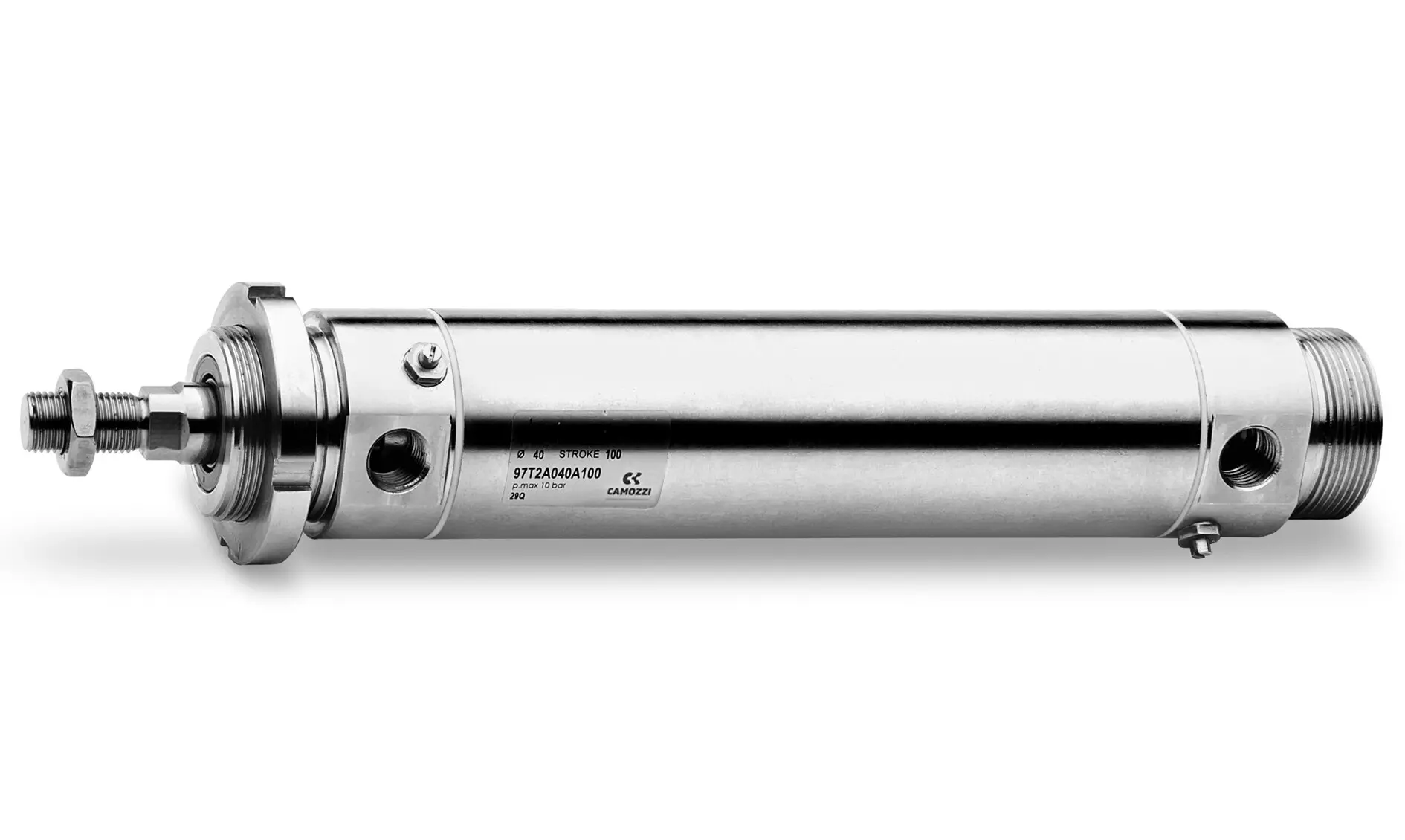 Camozzi 97T2A050A0400V Runder Stellantrieb, Edelstahl, Serie 97