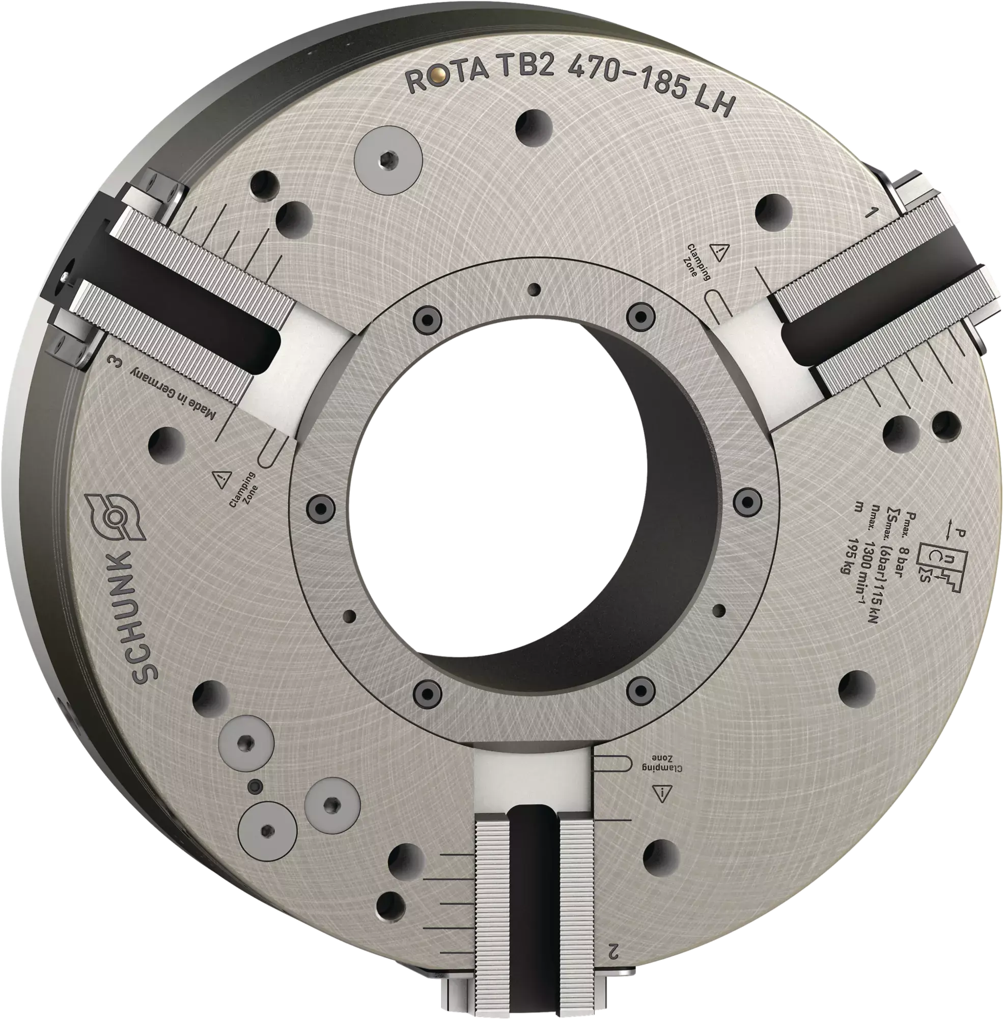 Produktfoto 1 von SCHUNK ROTA TB2 470-185 LH Z310-SV90°, Kraftspannfutter