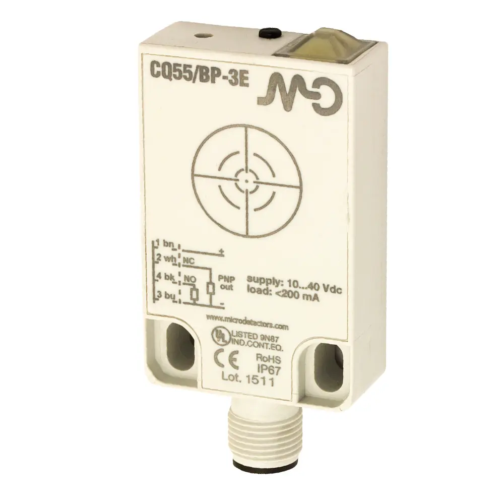 Produktfoto 1 von MD Micro Detectors CQ55/BN-3E, Kapazitiver Sensor, kubisch, DC, 25mm,