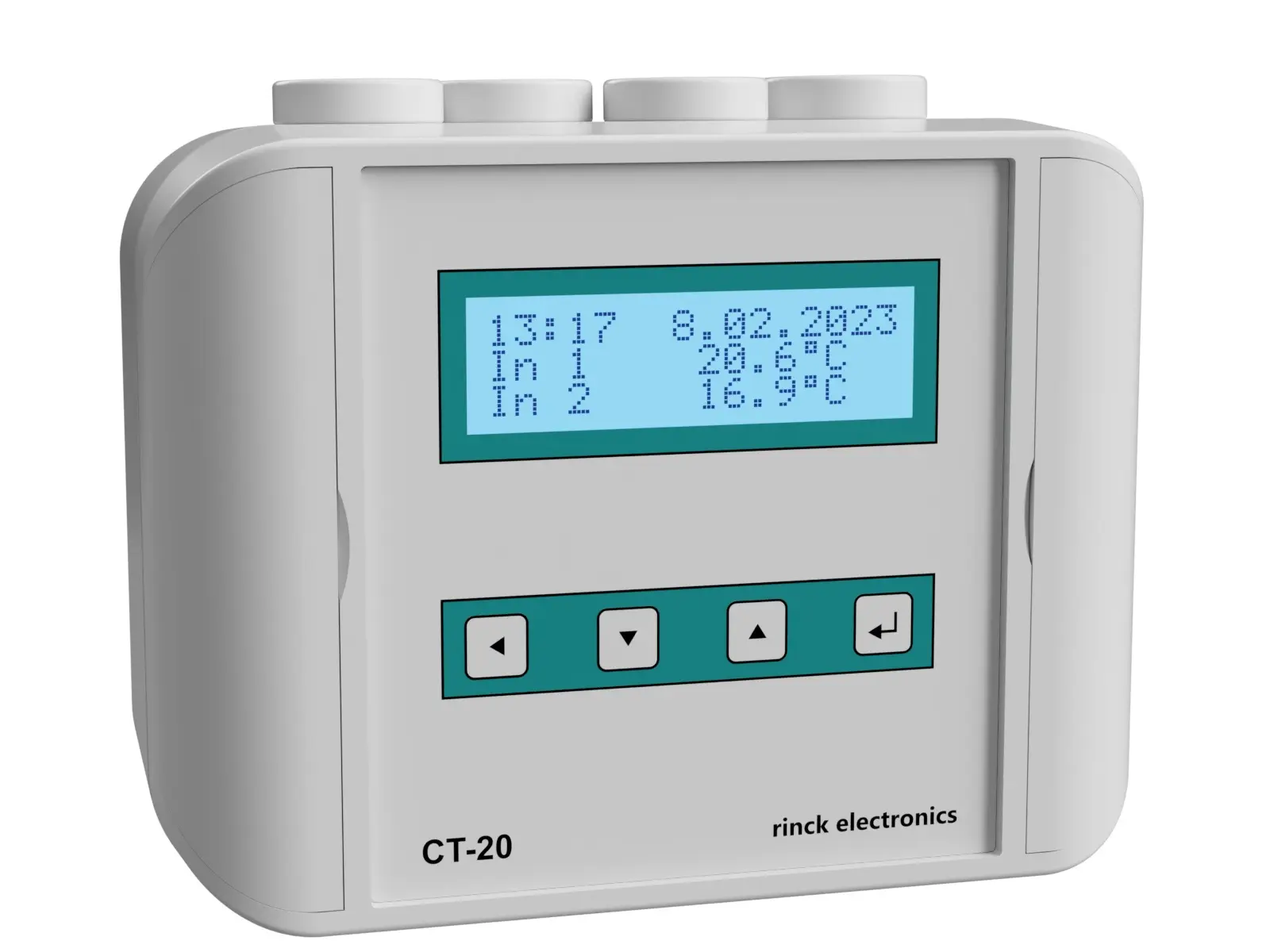 Produktfoto 1 von Rinck Electronic CT-20/TS35, Temperaturregler, 3x Eing., 2x Kontakt