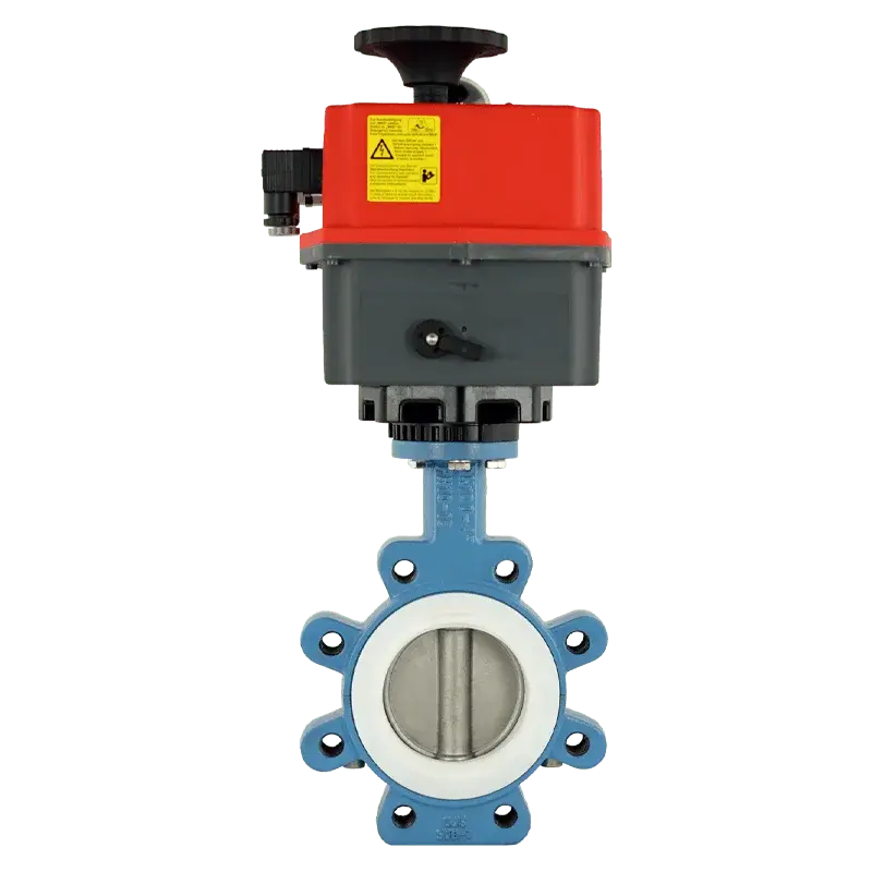 Fergo AK131 PTFE Absperrklappe DN 100 PN10/16 elektrisch 24V 230V
