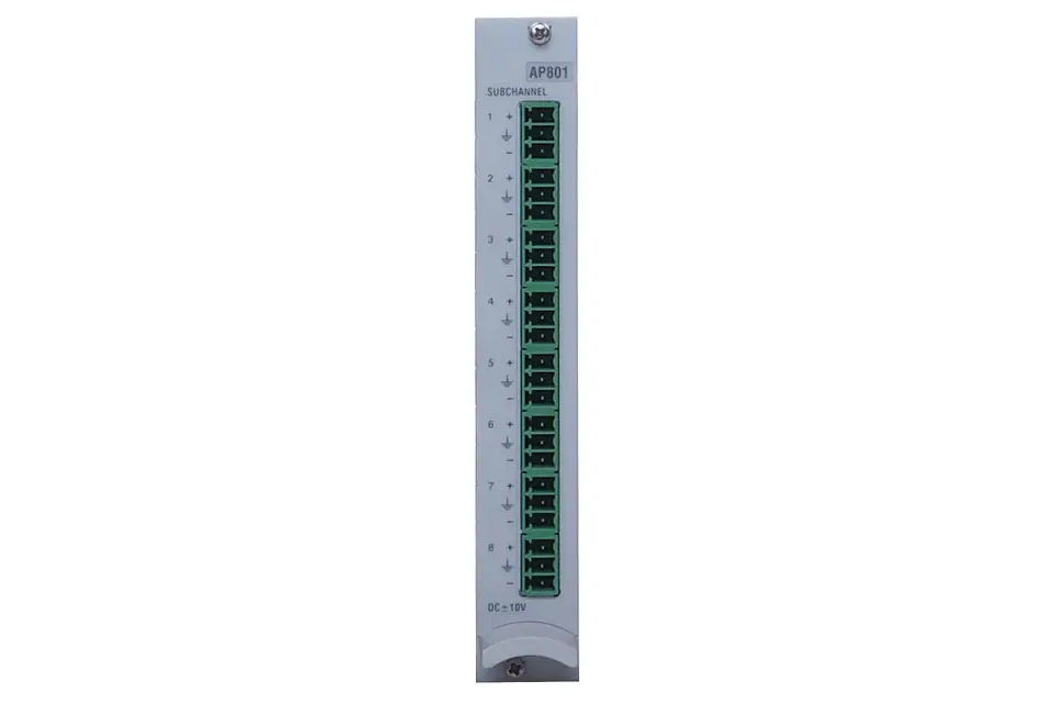 Produktfoto 1 von HBM Messtechnik 1-AP801, Anschlussplatte mit 8 ±10 V-Eingängen,