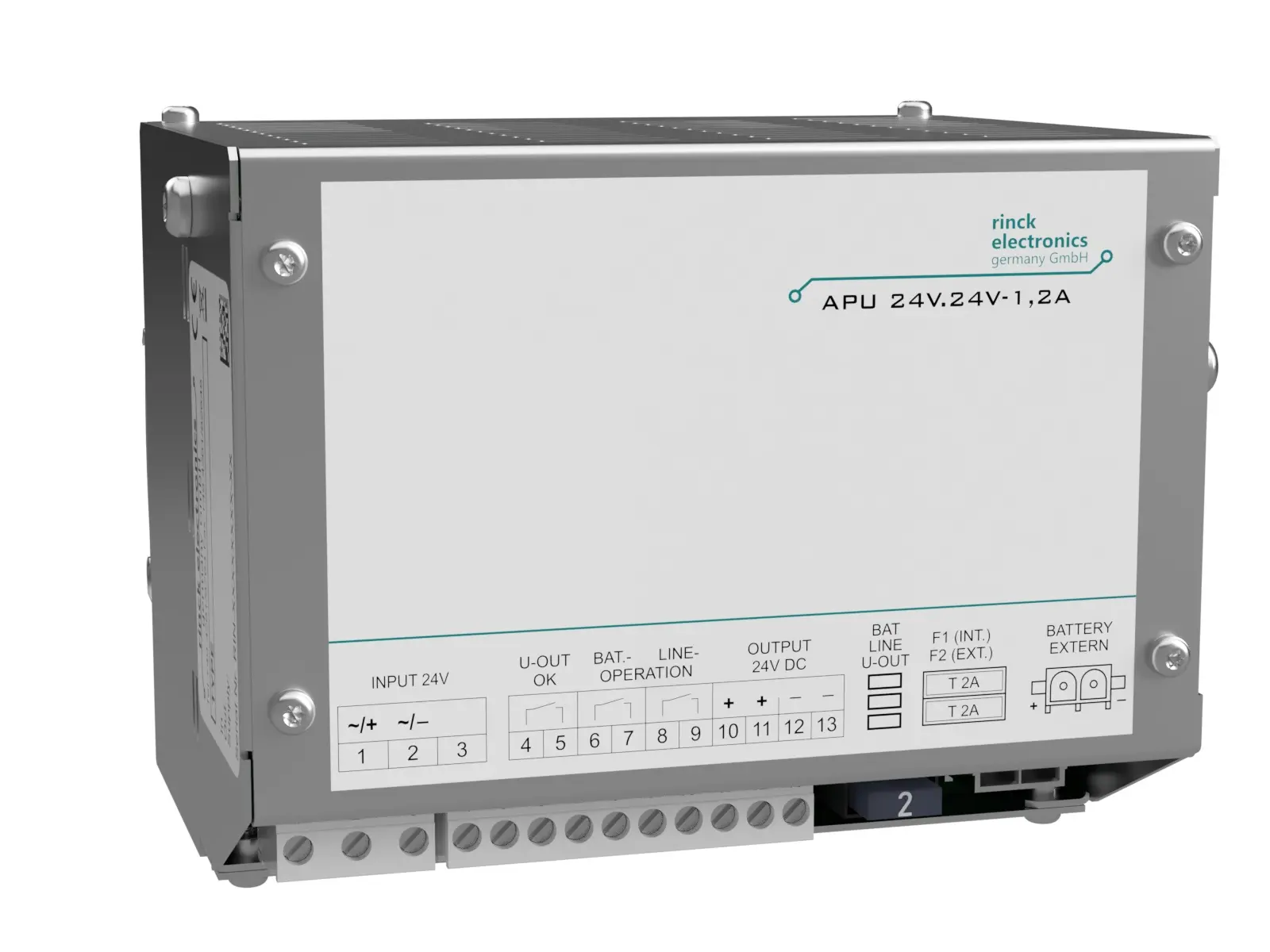 Produktfoto 1 von Rinck Electronic APU 24V.24V-1,2A/1,3Ah, USV-Stromversorgung 24V/24V DC, 1,2A