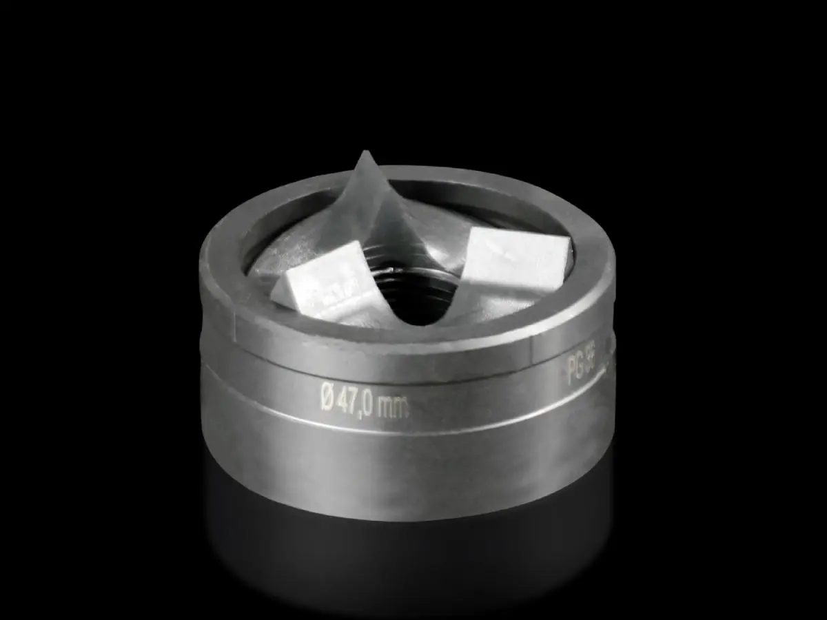 Produktfoto 1 von Rittal AS 4055.547, 4055547 Splitter hole punch, round for sheet steel, with triple splitting