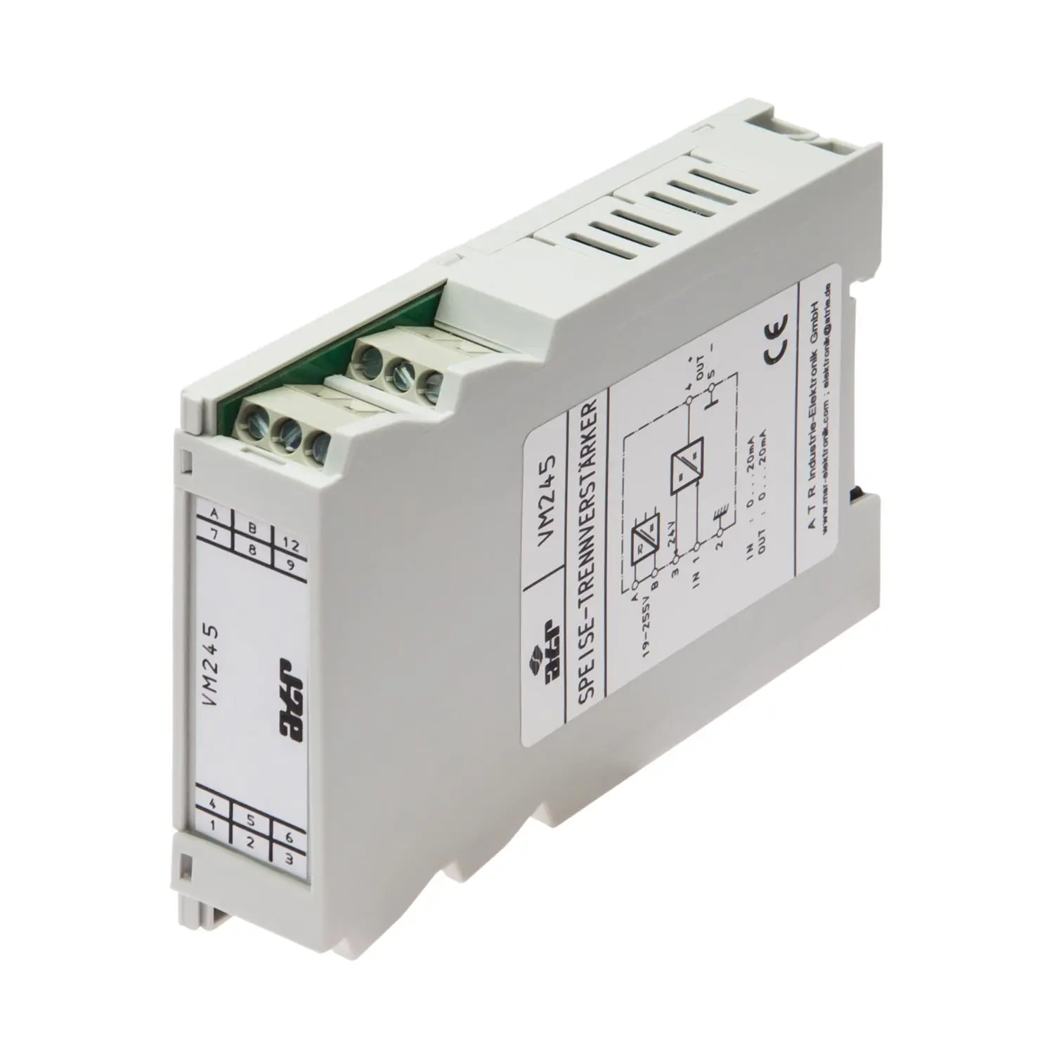 Produktfoto 1 von SIEMPELKAMP VM247, Speisetrennverstärker VM247, 4...20mA / 0...20mA / 25Hz